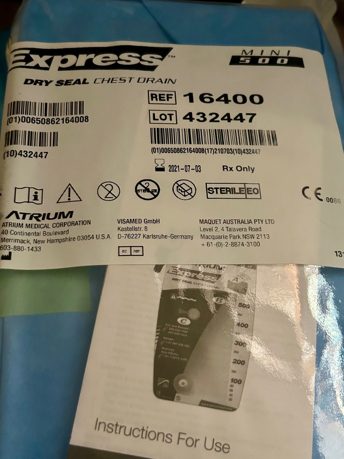 Atrium Express Mini 500 Mobile Dry Seal Drain 7-3-2021