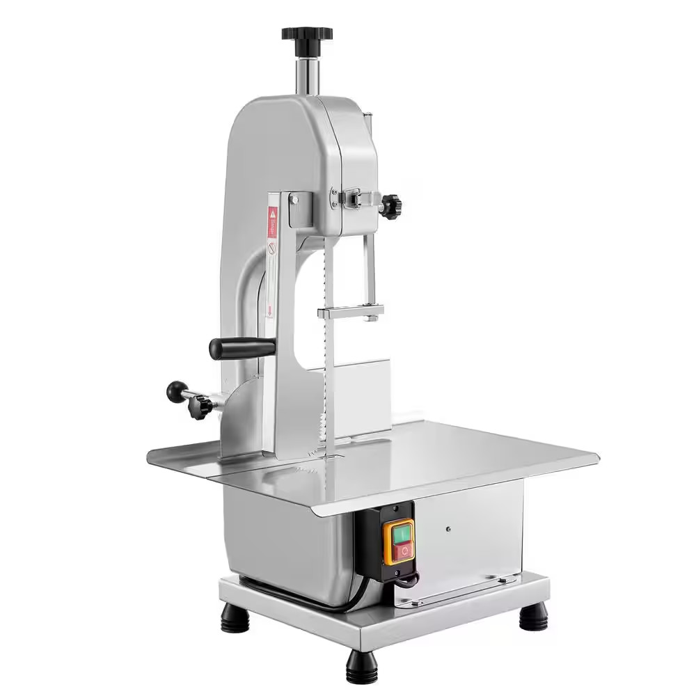 650 W Electric Meat Bandsaw, 12.4 In. X 18.1 In. Stainless Steel Bone Saw for Fr