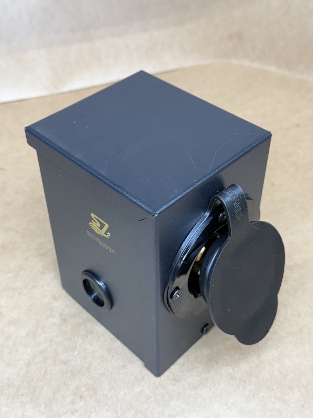 50A Generator Power Inlet Box NEMA S7Power Inlet Box 3 Prong Black