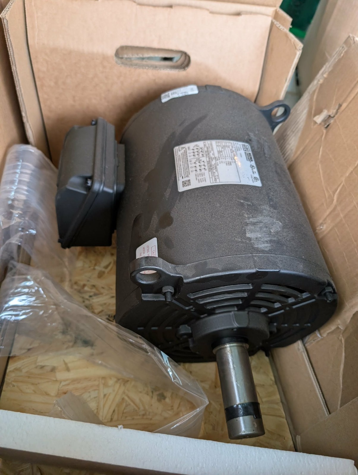 00718OT3E213T-S WEG motor 7 1/2 HP 1,770 Nameplate Open Drip Proof Rigid 3 Phase