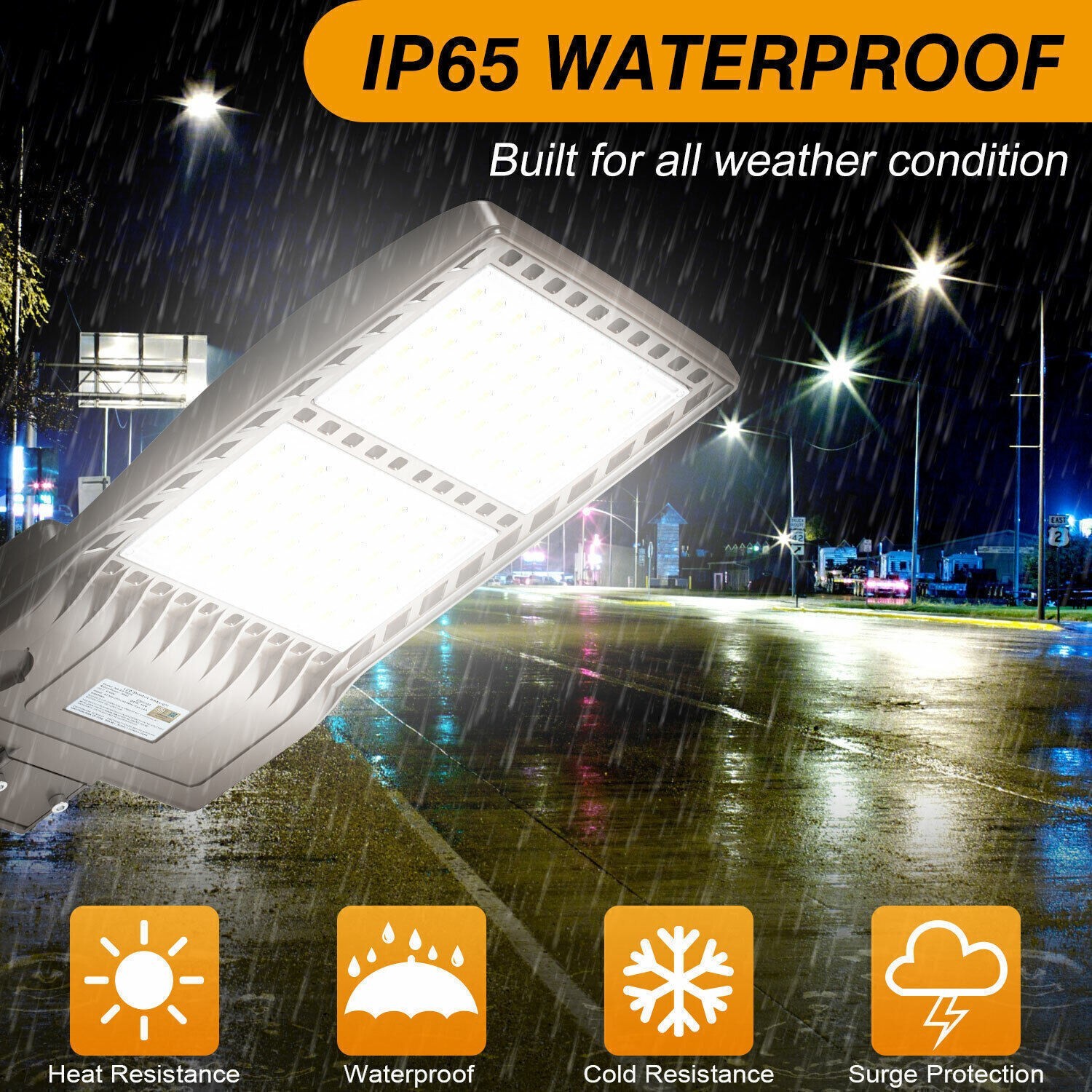 320W LED Shoebox Pole Light Outdoor Commercial Parking Lot Street Lighting 5000K