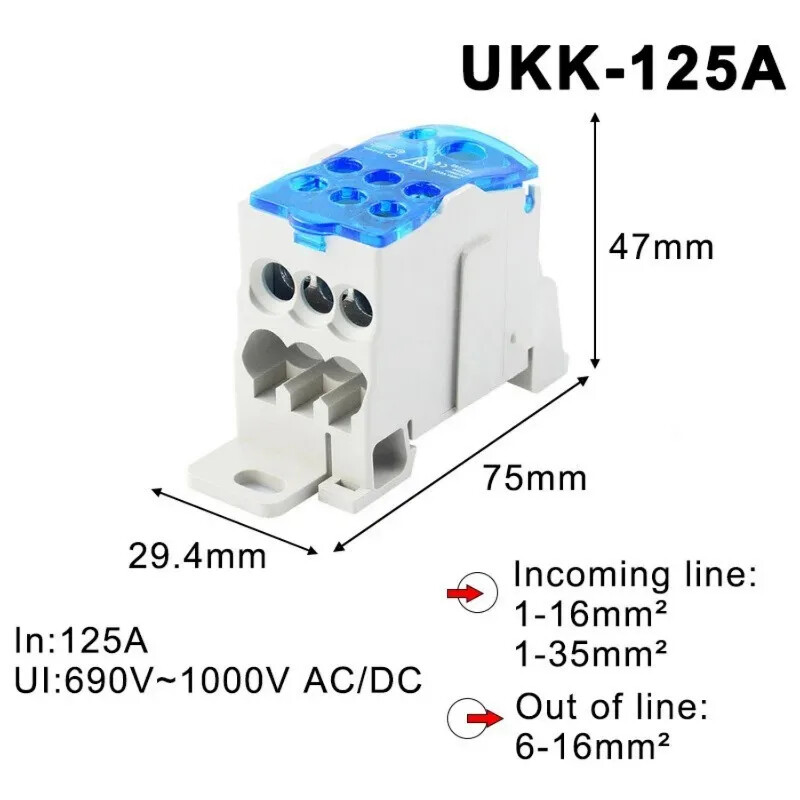 Din Cable Connectors Junction Box 1 Multiple Outdoor Distribution UKK80A Tools