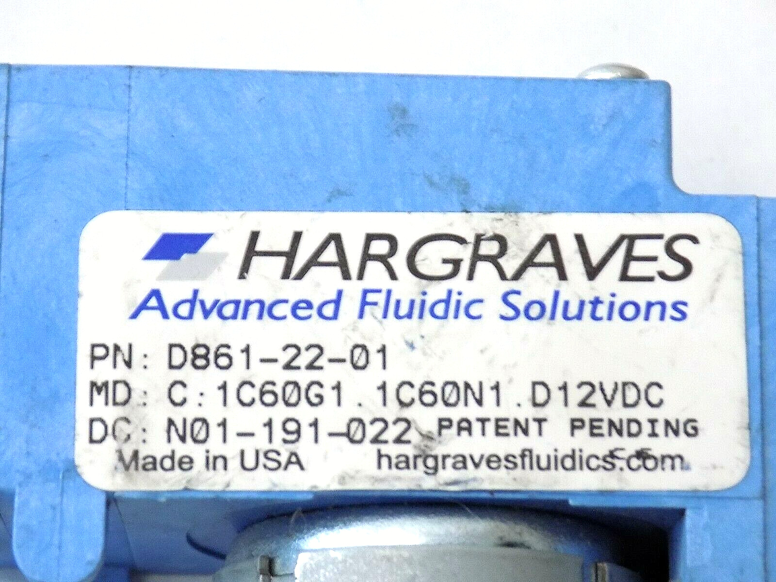 Hargraves D861-22-01 Air and Gas Pump – 11 l/min – 12VDC