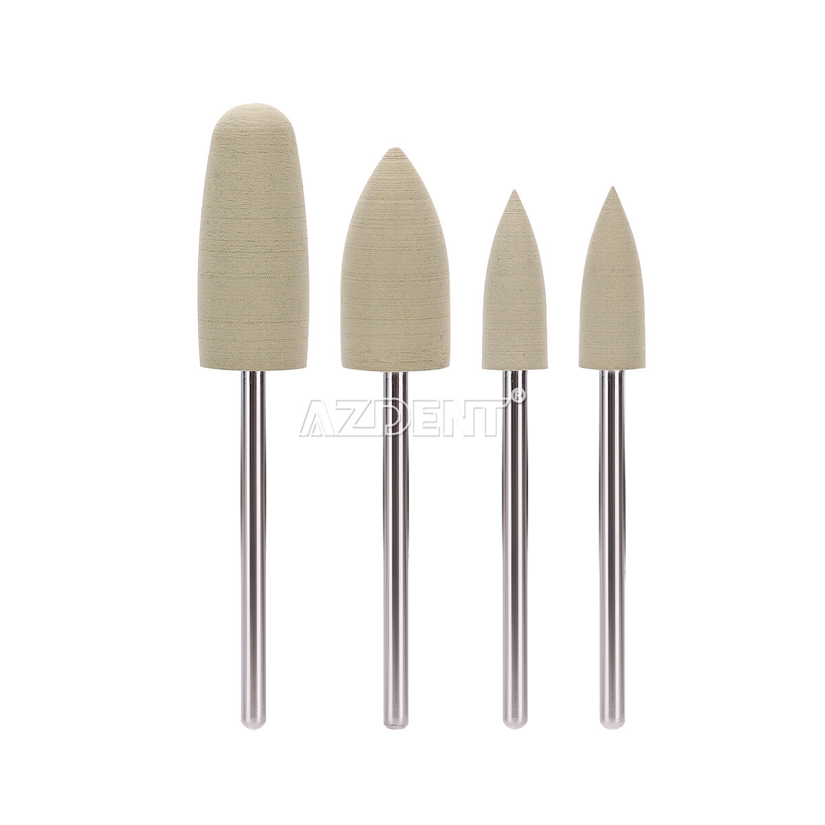 12pcs Dental Silicone Polishers Resin Base Acrylic Polishing Burs HP0412 2.35mm