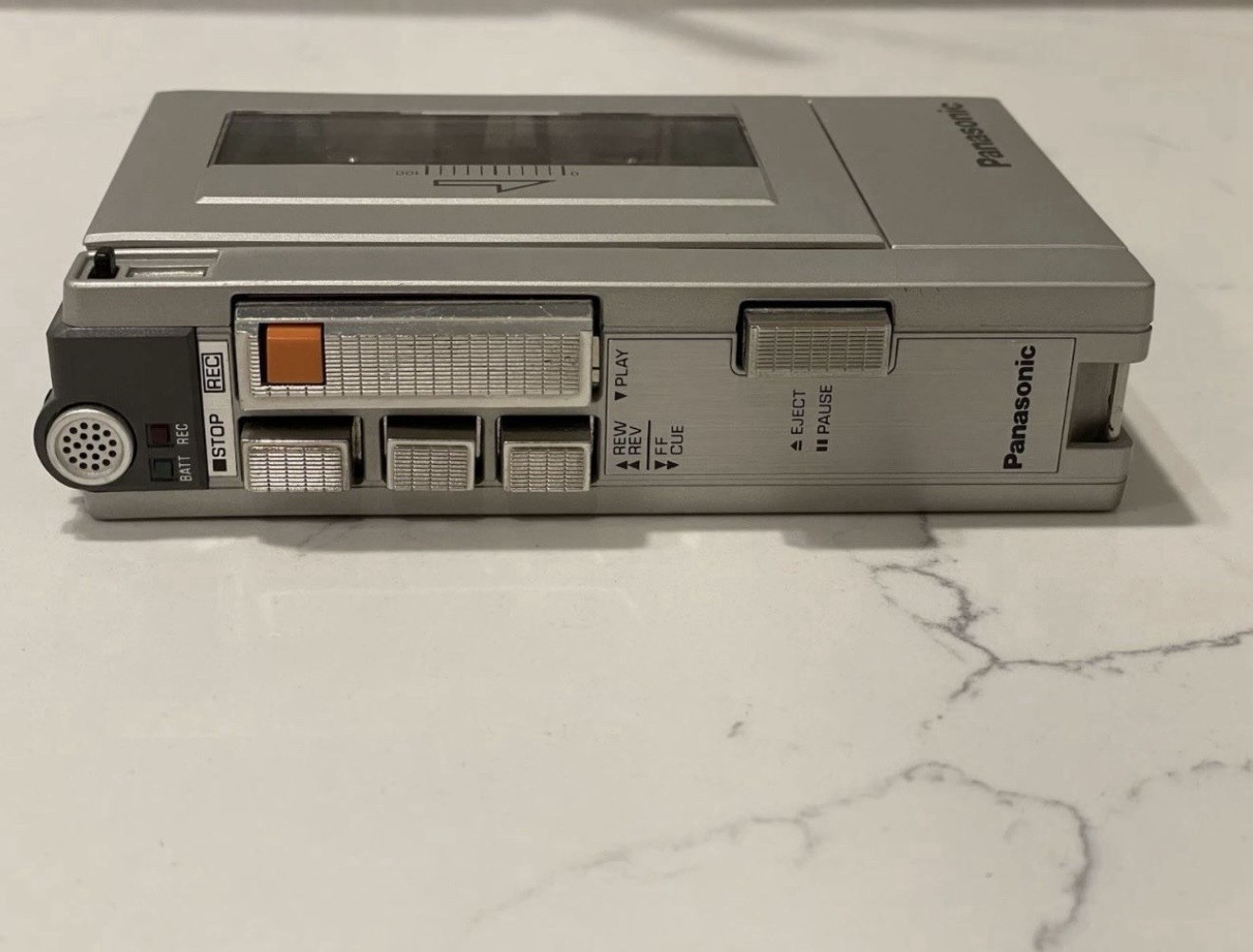 Panasonic RQ-356 Handheld Cassette Voice Recorder 2 Speed Case Remote Mic DC IN