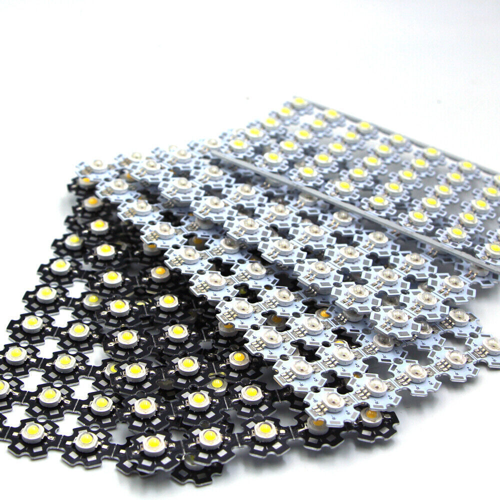 3W High Power SMD LED Chip Lights Beads White Red Blue Yellow With PCB/only led