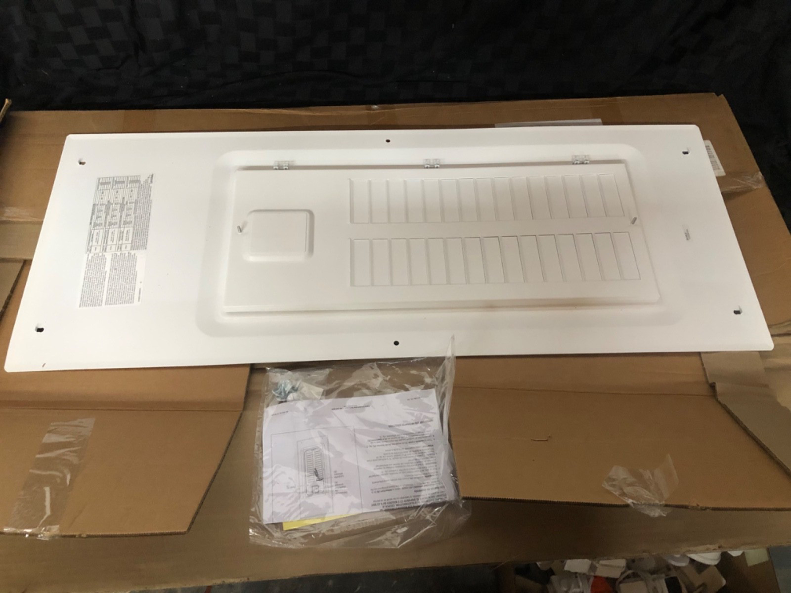 Leviton LDC30 30-Space Indoor Load Center Cover Door Assembly White New Open Box