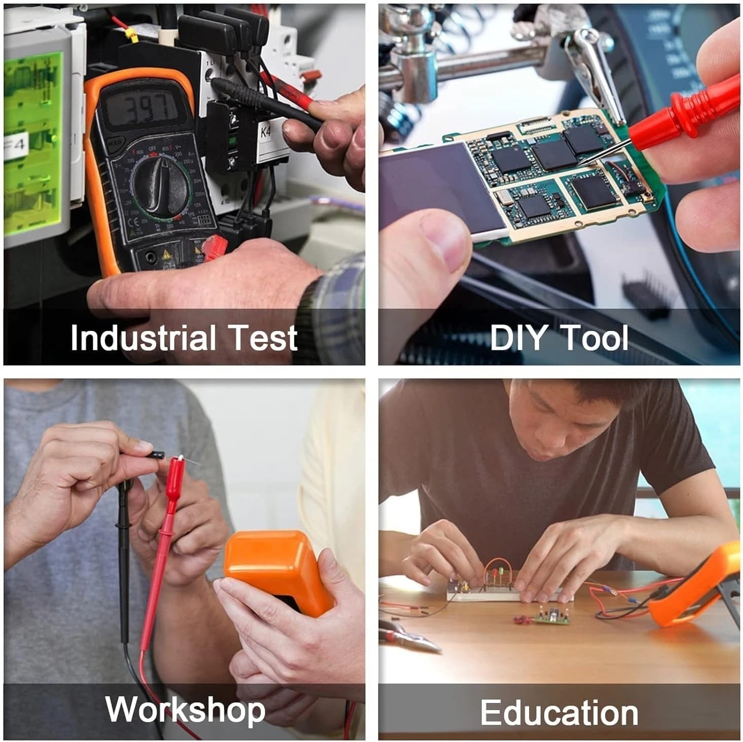 Compact Digital Multimeter – 2000 Counts with Backlit LCD & Safety Features