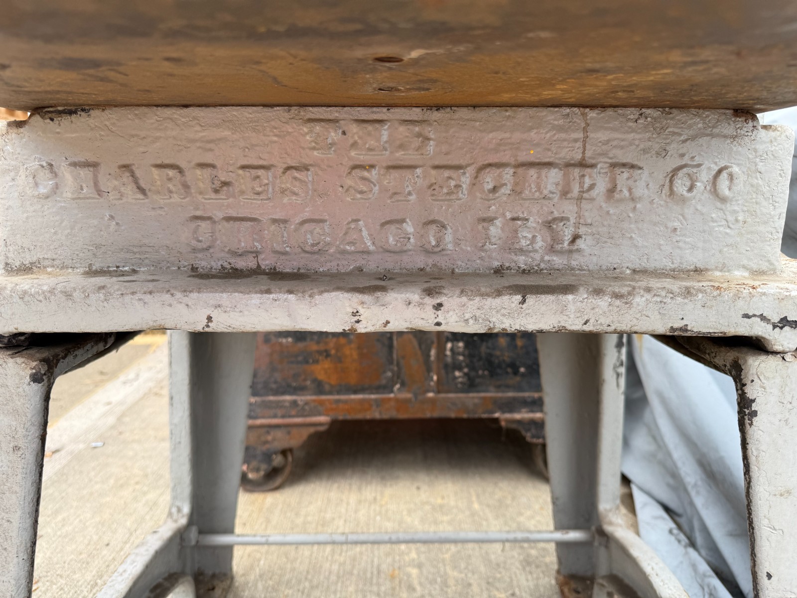 Vintage Charles Stecher Co. Manual Fly Press / Screw Press