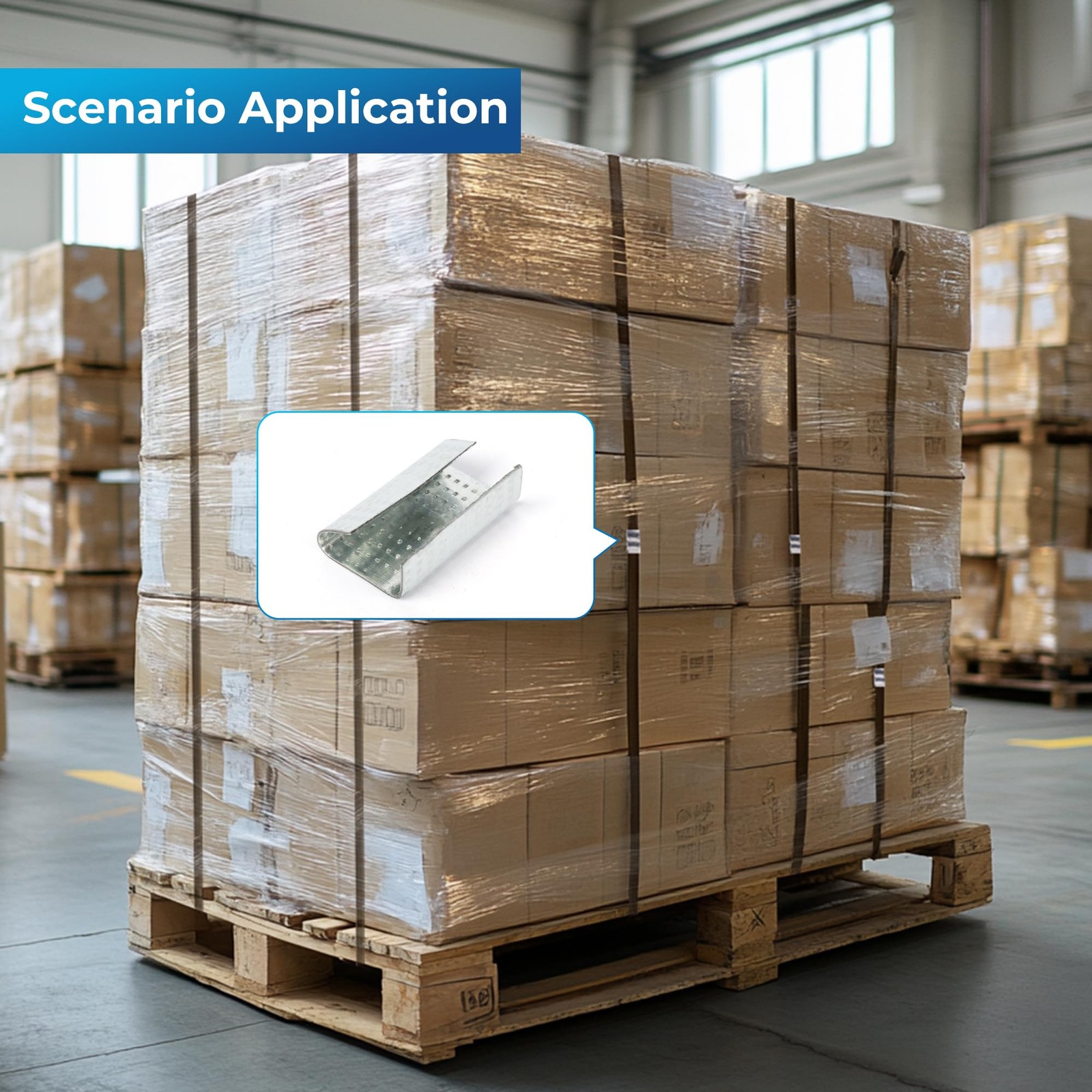 U.S. Solid 500pcs Open Serrated Metal Seals for 5/8 in Strapping