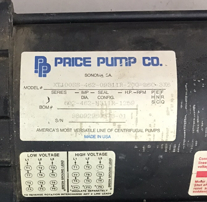 Leeson A6T34XC26B Explosion Proof Motor 113971.00 , 2HP, 3Ph, 3450RPM (F6)