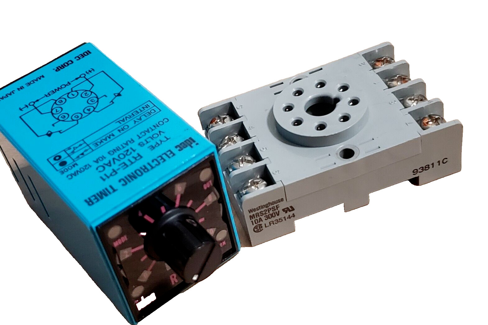 IDEC RTE-P11 / RTEP11 ANALOG ELECTRONIC TIMER 120V RELAY