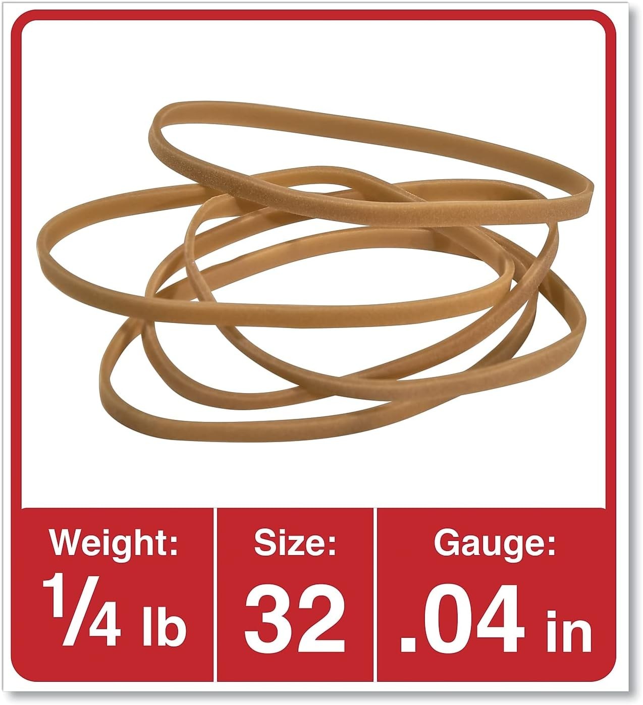 Universal Rubber Bands, Size 32, 3″ x 1/8″, 205 Pack (432)