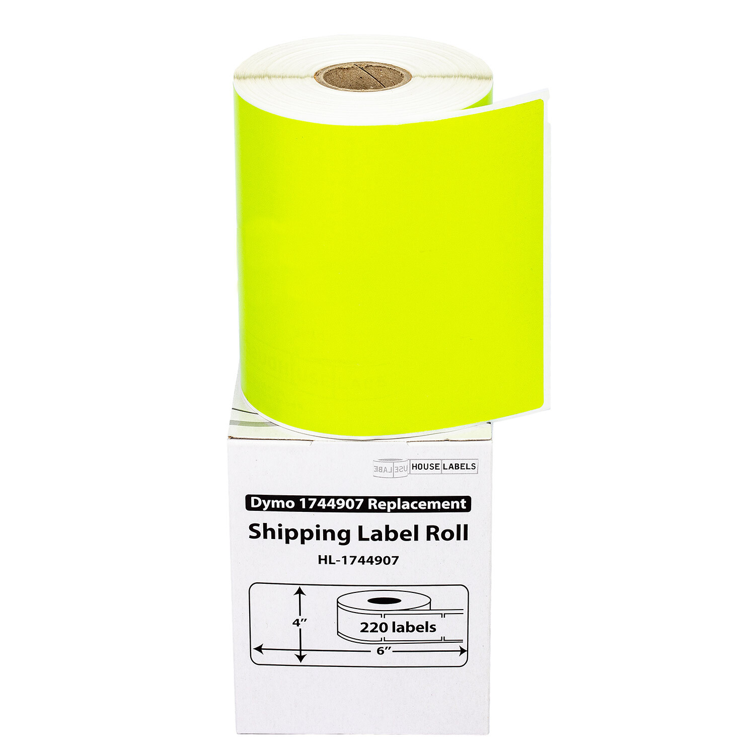 DYMO LW 1744907 GREEN 4XL 4×6 4″x6″ – (20) Rolls All-Purpose Labels – FREE SHIP