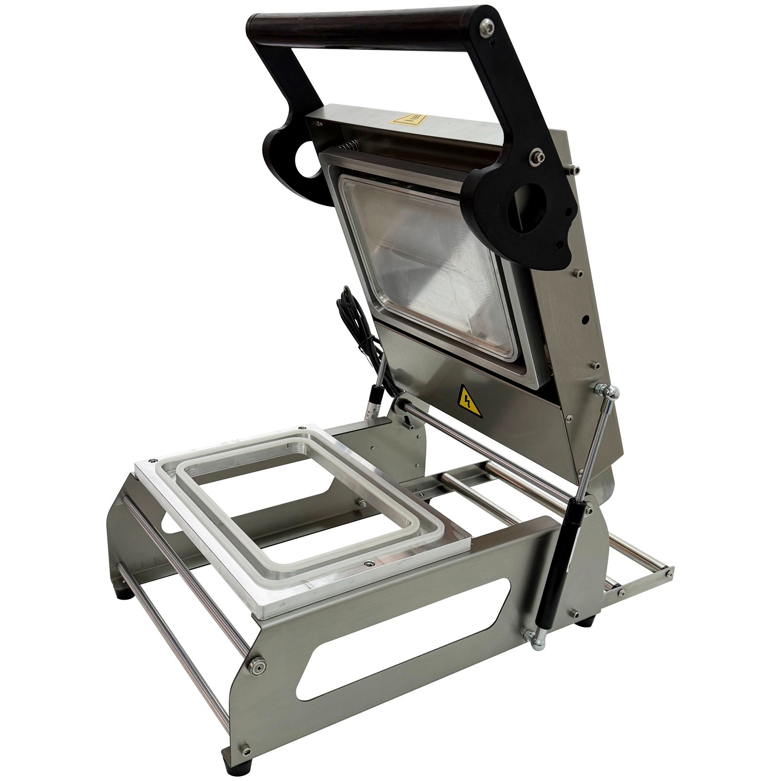 Hand-Operated Industrial Food Tray Sealer 0.8KW Manual Plastic Container Sealer