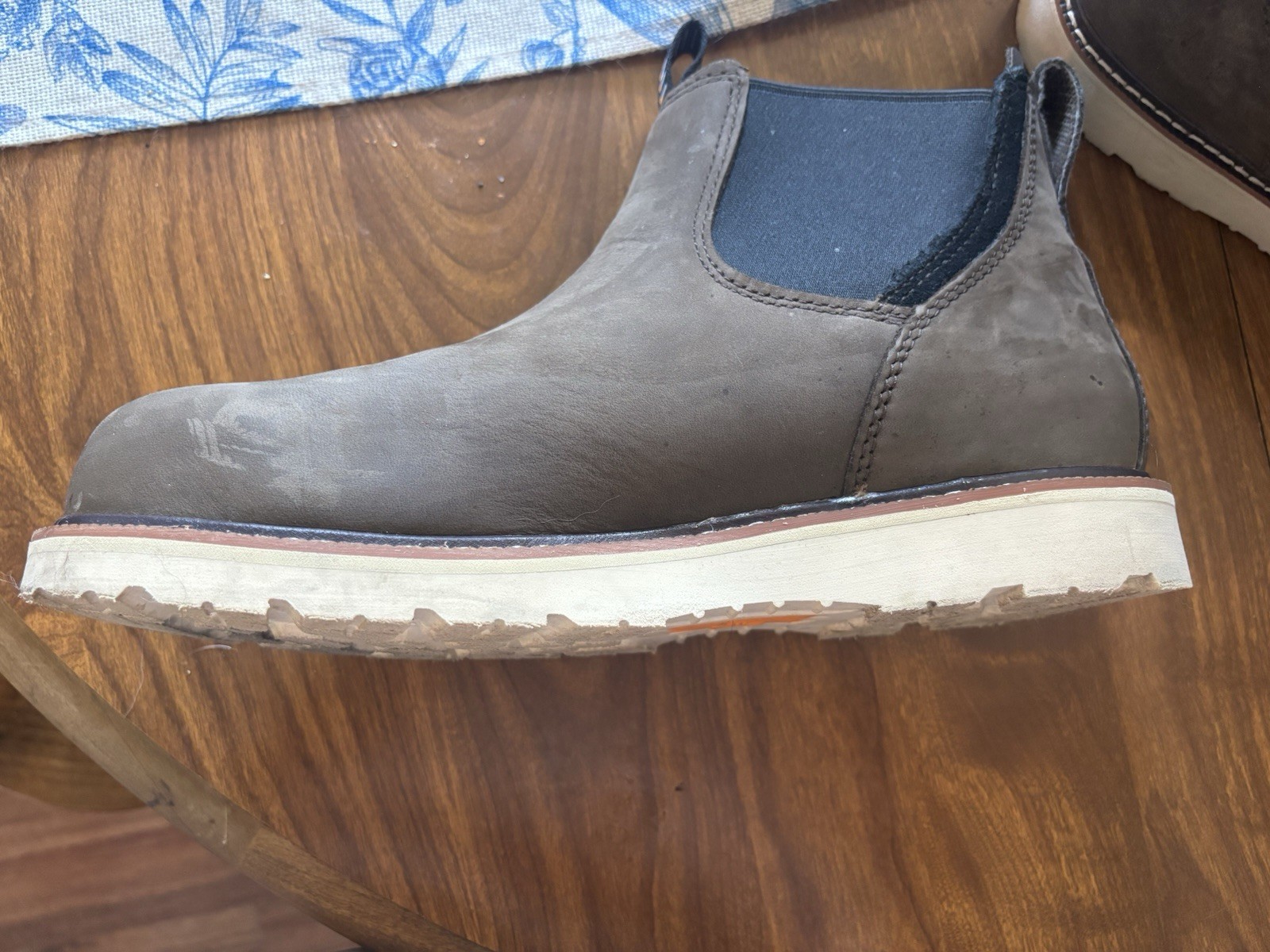 Ariat Work Chelsea Slip-On Boots Brown/Gray Composite Toe DRYShield