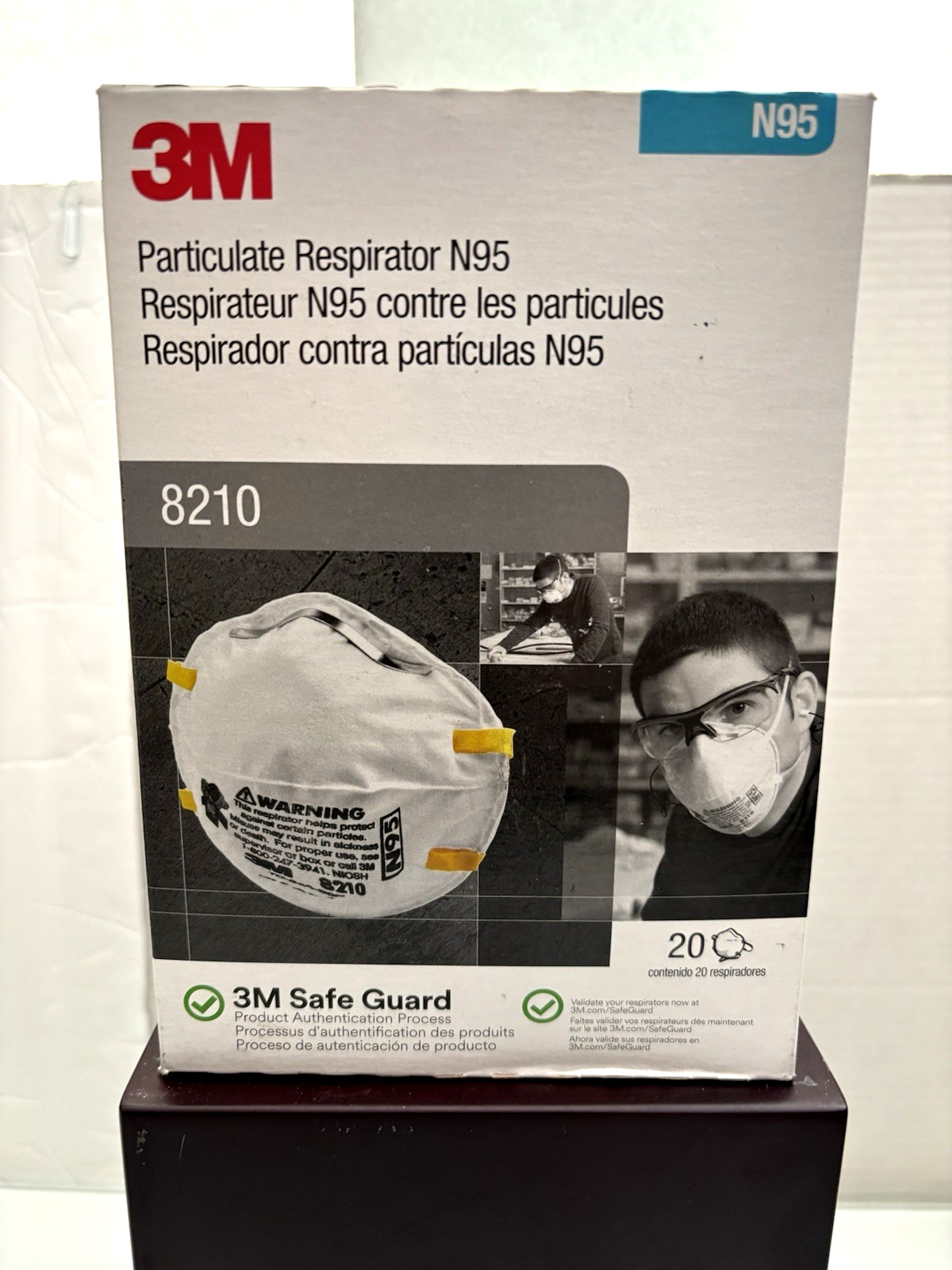 3M Part 8210 N95 Particulate Respirator Mask (Box of 20) EXP 03/2026