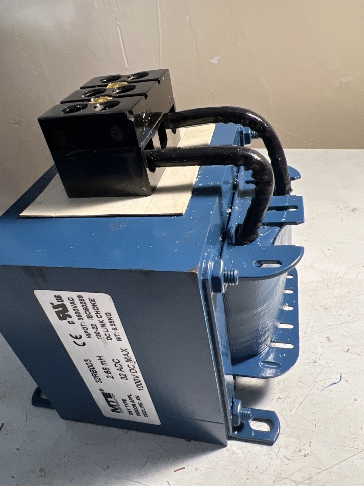 MTE 32RB003 DC Link Choke 32 Amp 2.6mH 1000 VDC 32 ADC Series