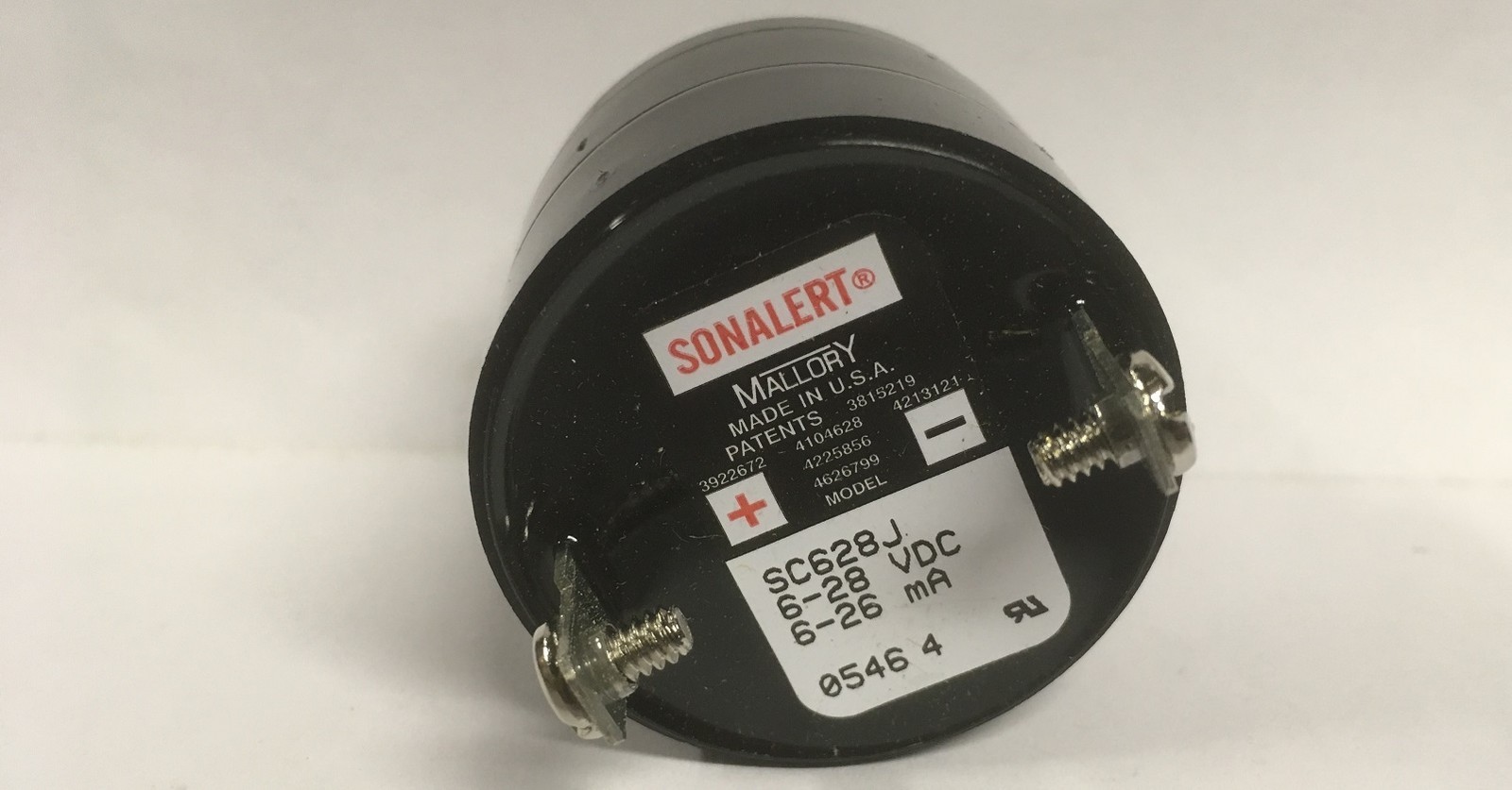 Mallory Sonalert SC628W 6-28vdc Fast Warble 68-80dB +-500 Hz Panel Mt.3-16mA NOS