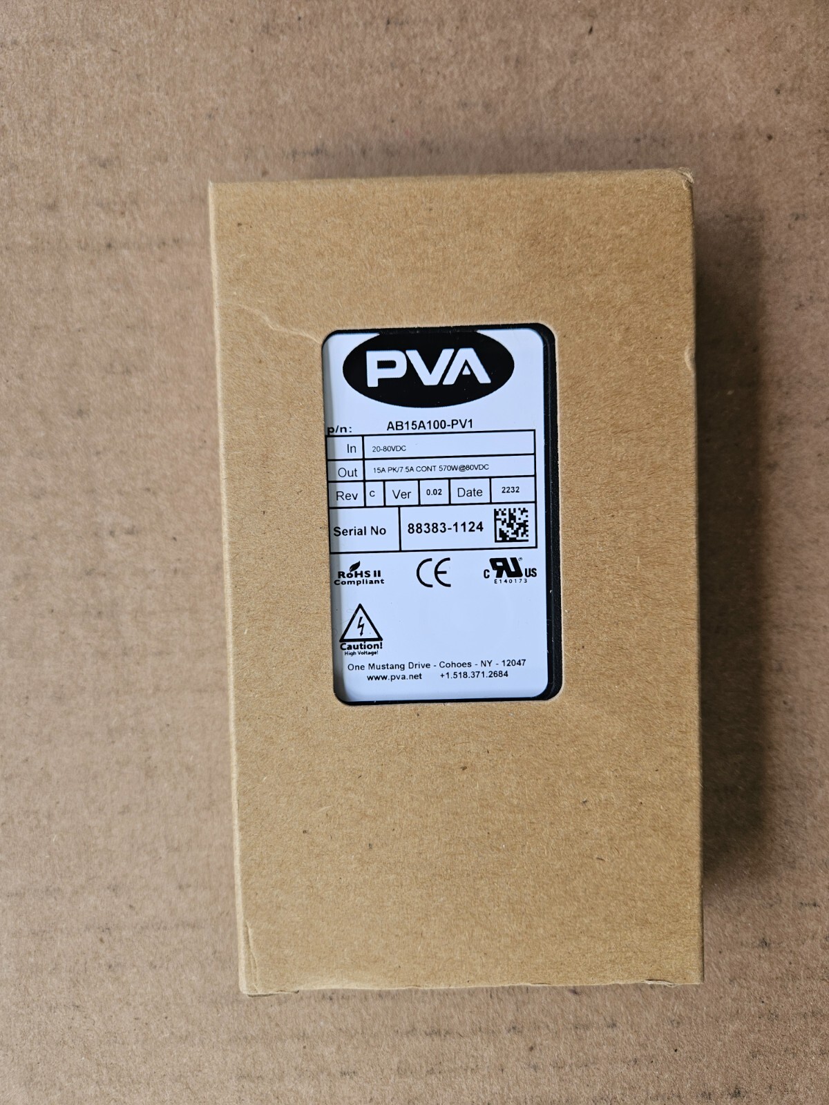 Servo motor control AB15A100-PV1
