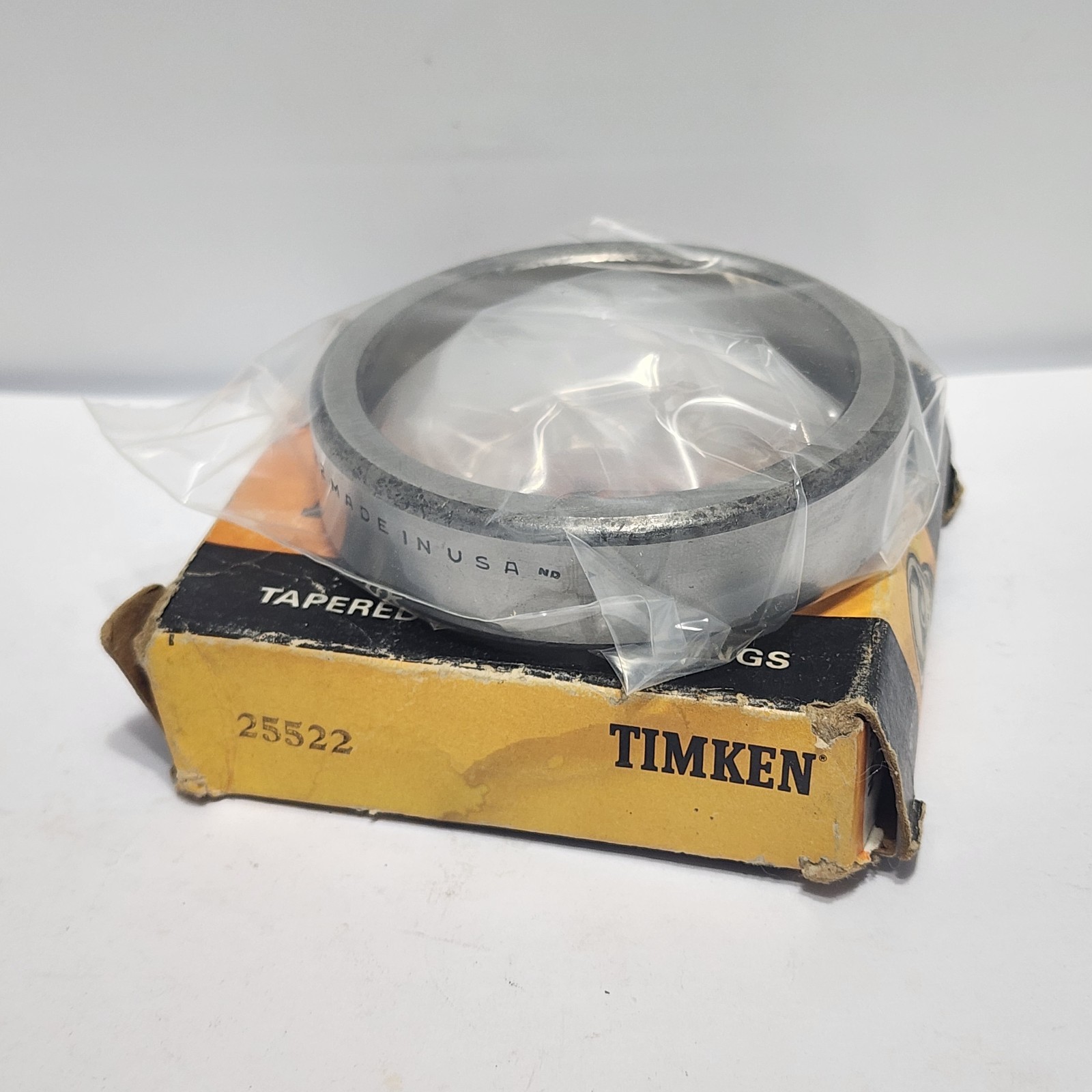 25522 / 25522-20024 Timken Tapered Roller Bearing Cup 3.2700 in OD, 0.7500 in