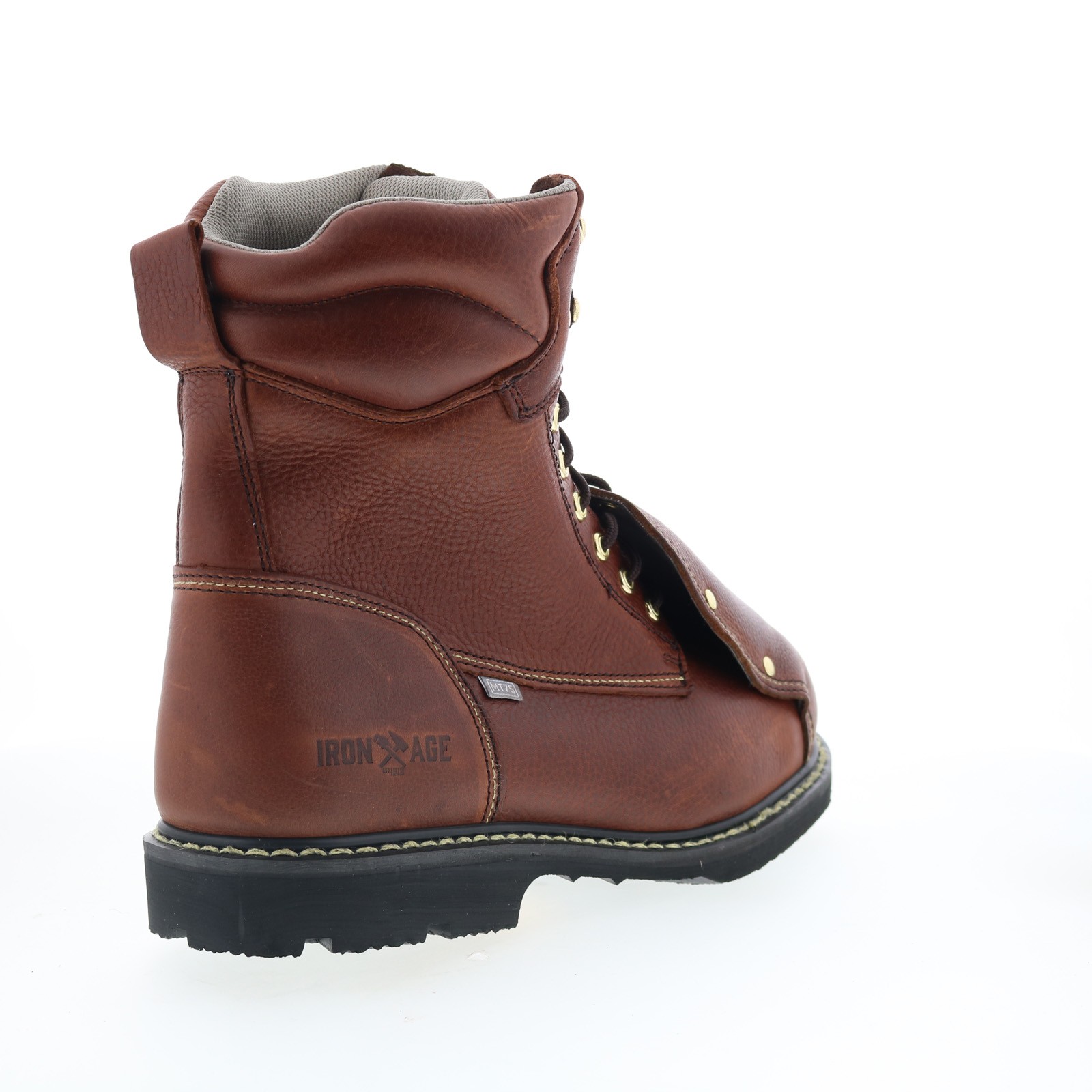 Iron Age Groundbreaker 8″ EH Steel Toe MetGuard Mens Brown Work Boots