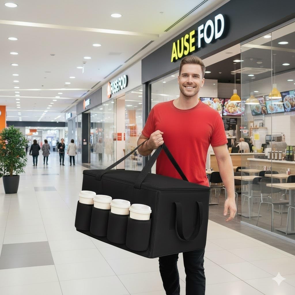 Catering Bag for doordash uber eats 22x14x13 Insulated Food Delivery Bag with…