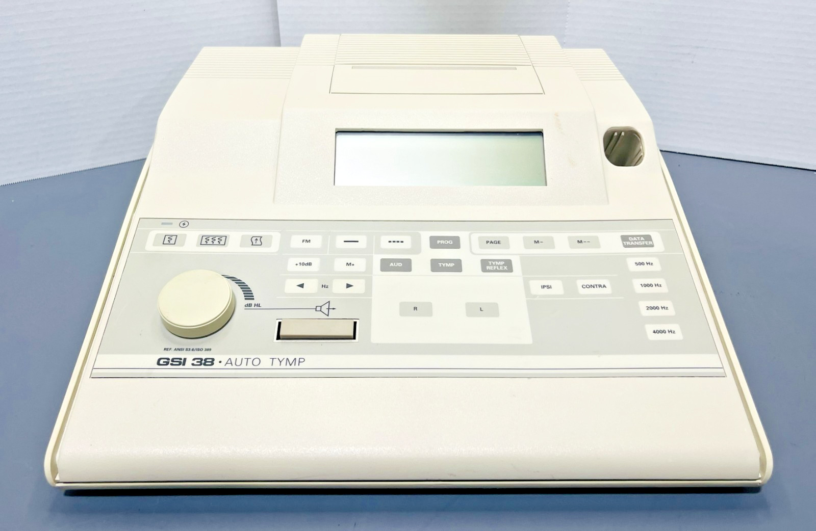GSI 38 1738 Auto Tymp Audiometer/Tympanometer 10-11VDC 970mA Untested
