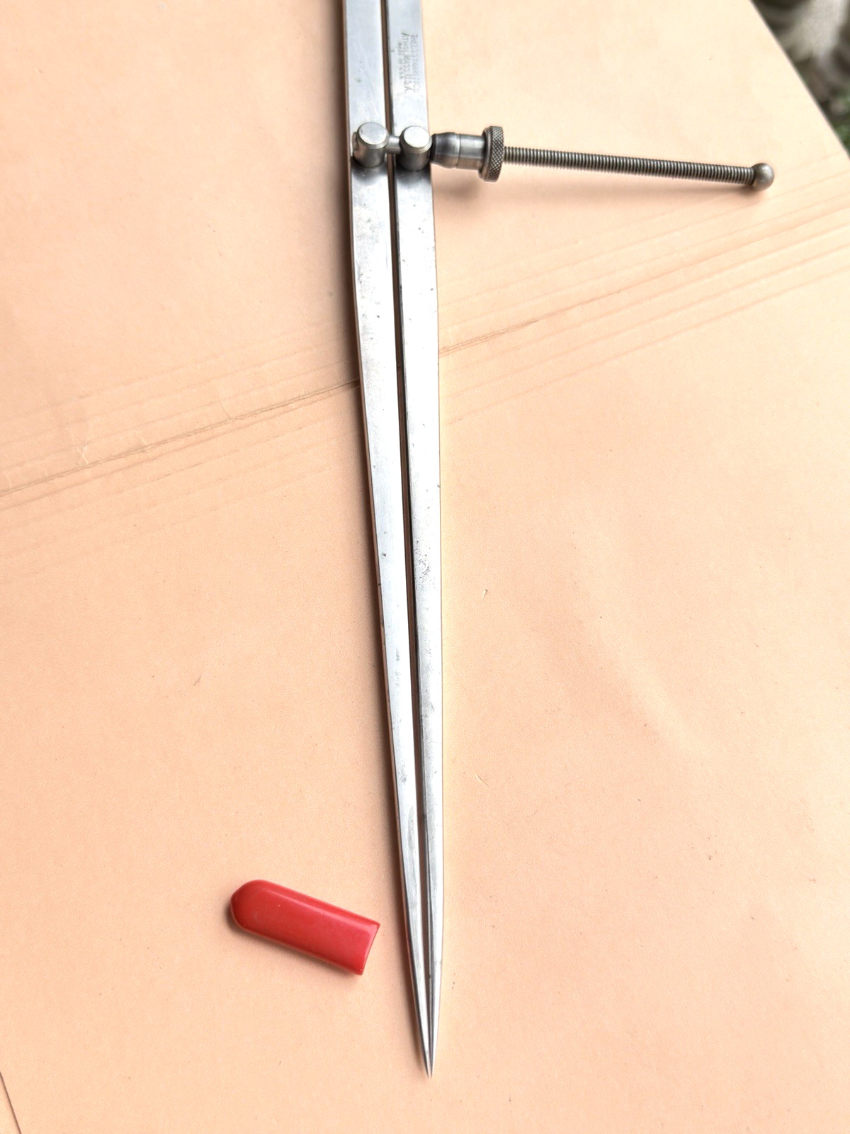 STARRETT No. 83B-12 Spring-Type Dividers W/Flat Legs; 12.0” Size & Capacity.USA