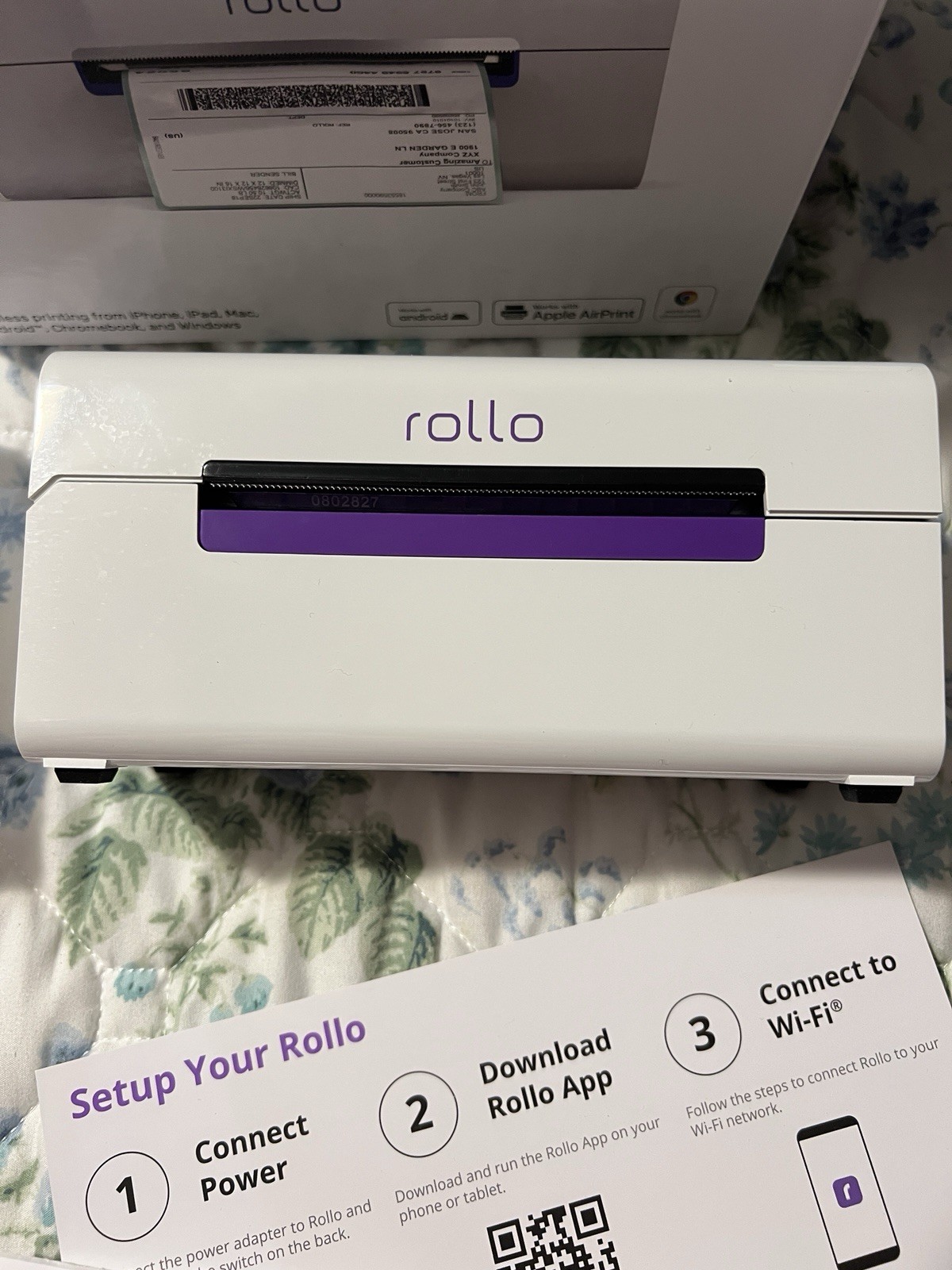 ALL 3-White Rollo X1040-Wireless Thermal Label Printer&Shipping Scale&500 Labels