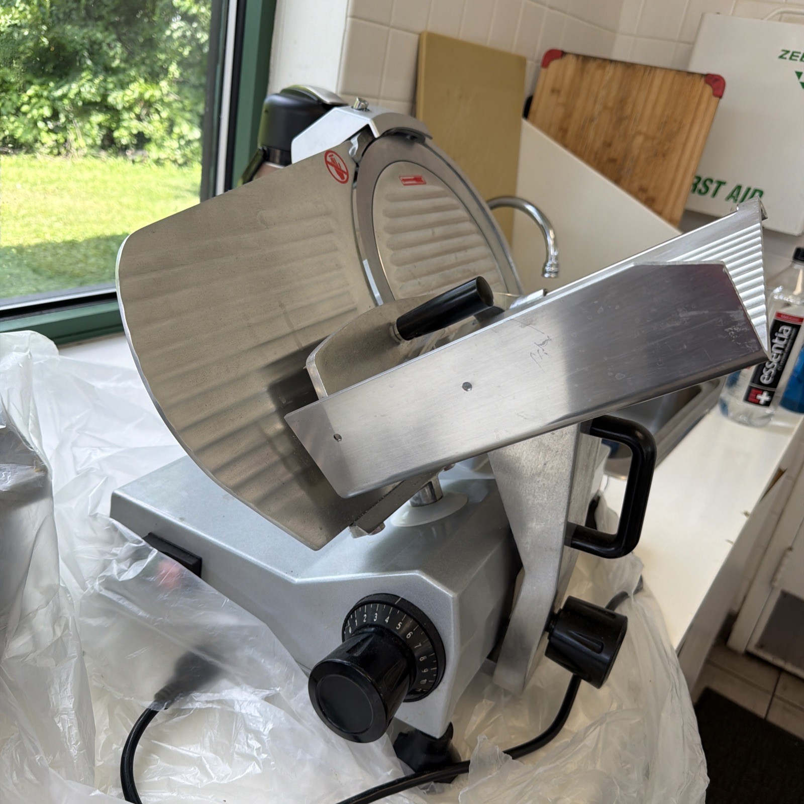 Commercial Electric Meat Slicer 12″ Food Cutter 320W 1600RPM Deli Cheese Slicer