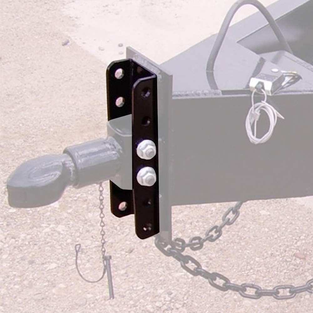5-Position Adjustable Channel 3″ID Trailer Pintle Hitch Lunette Ring Eye Coupler