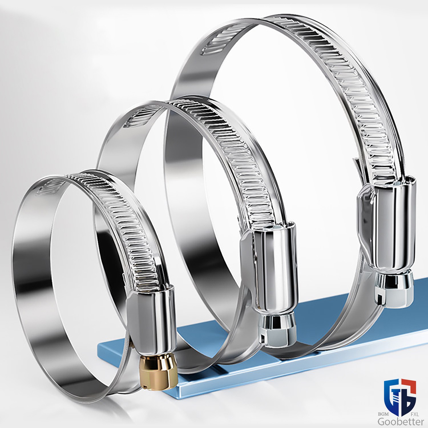 Hose Clips Worm Drive Hose Clamps 201/A2 Stainless Steel Pipe Clip 8mm-150mm