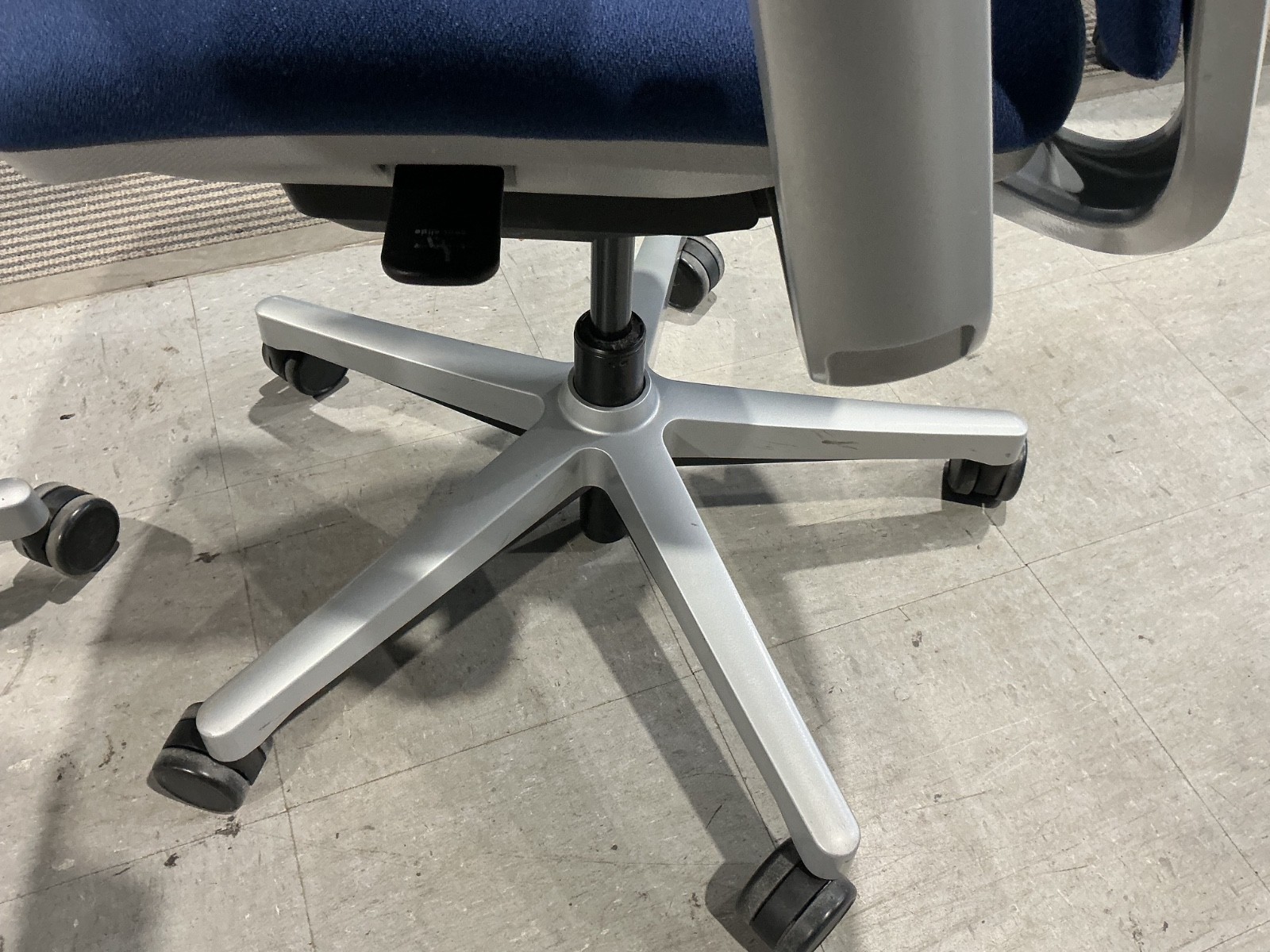 Steelcase Amia Office Chair w/ Blue Fabric and Gray Frame