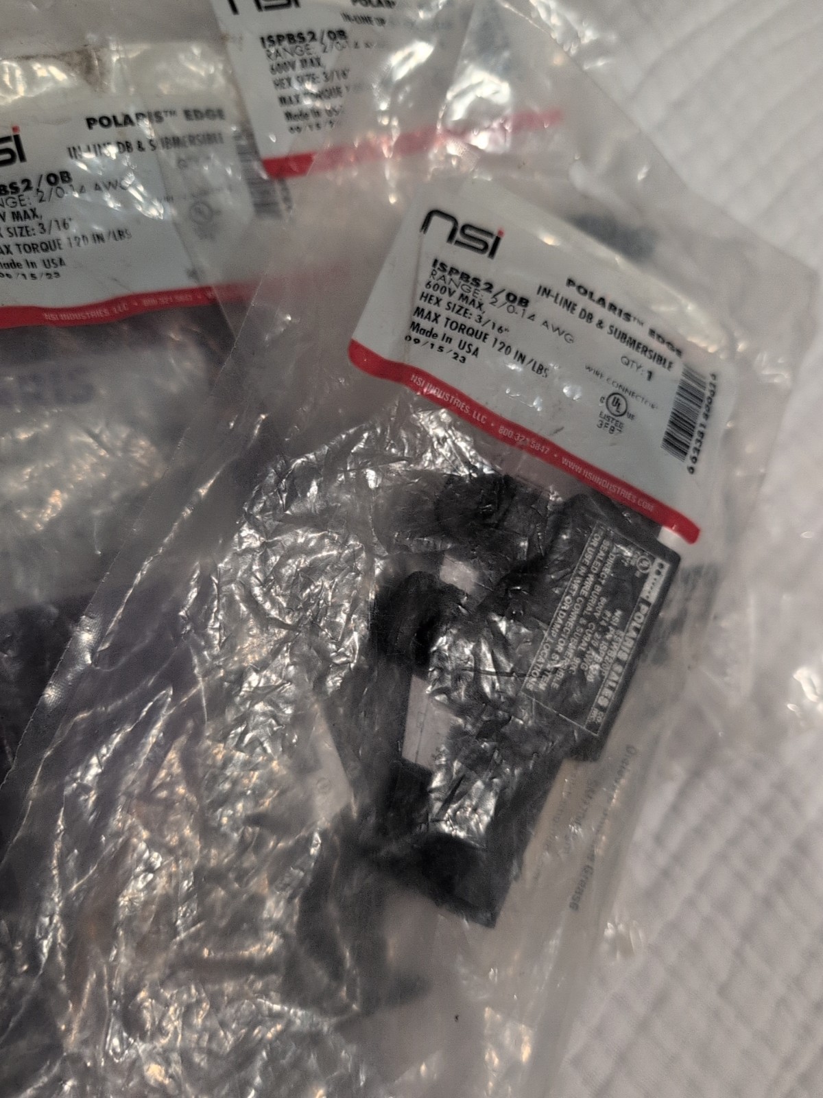 NSI Polaris ISPBS2/0 Submersible/Directburial In Line Connector 2/0-14 Awg – New