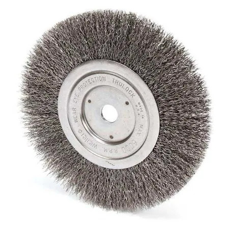 Weiler 93490 Crimped Wire Wheel Wire Brush, Arbor, 7″