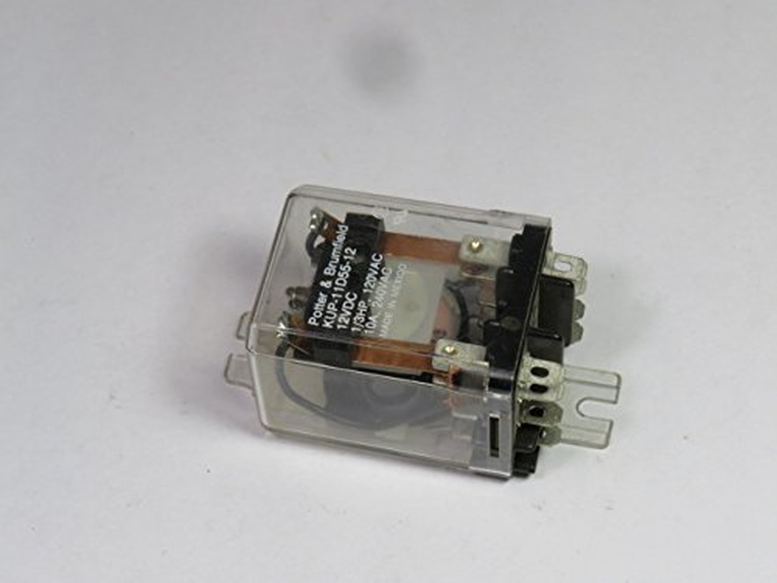 TE CONNECTIVITY/POTTER & BRUMFIELD KUP-11D55-12 POWER RELAY, DPDT, 12VDC, 10A…