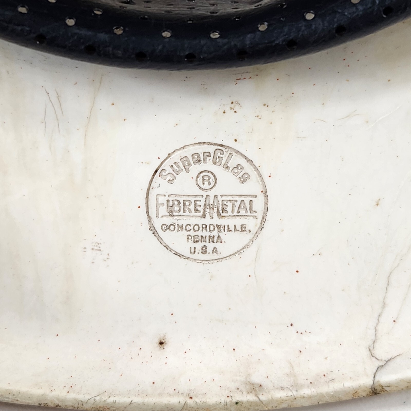 Rouge Steel Ford Motor Company Superglas Hardhat Hard Hat Fibre Metal Vintage