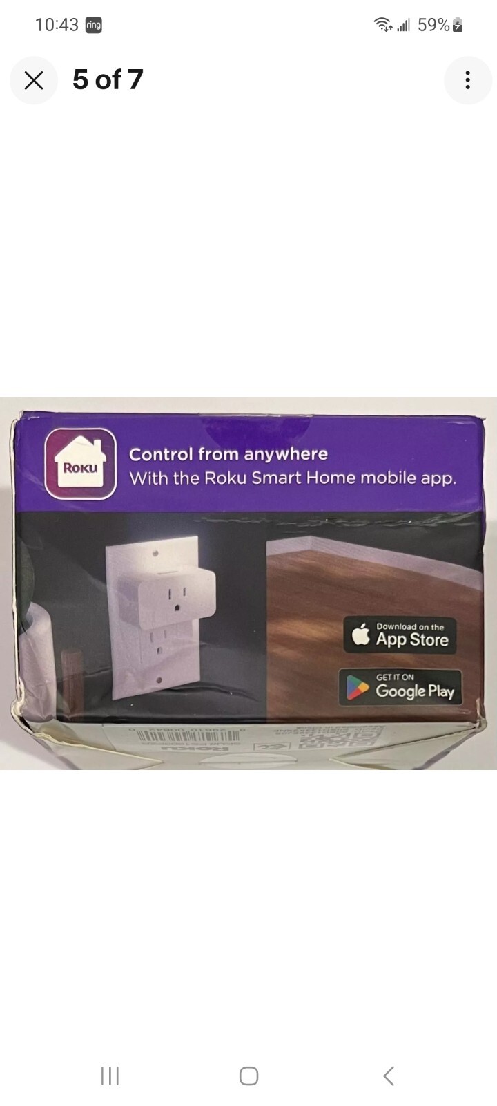 ROKU Model PS1000X Indoor Smart Plug SE 2 Pack