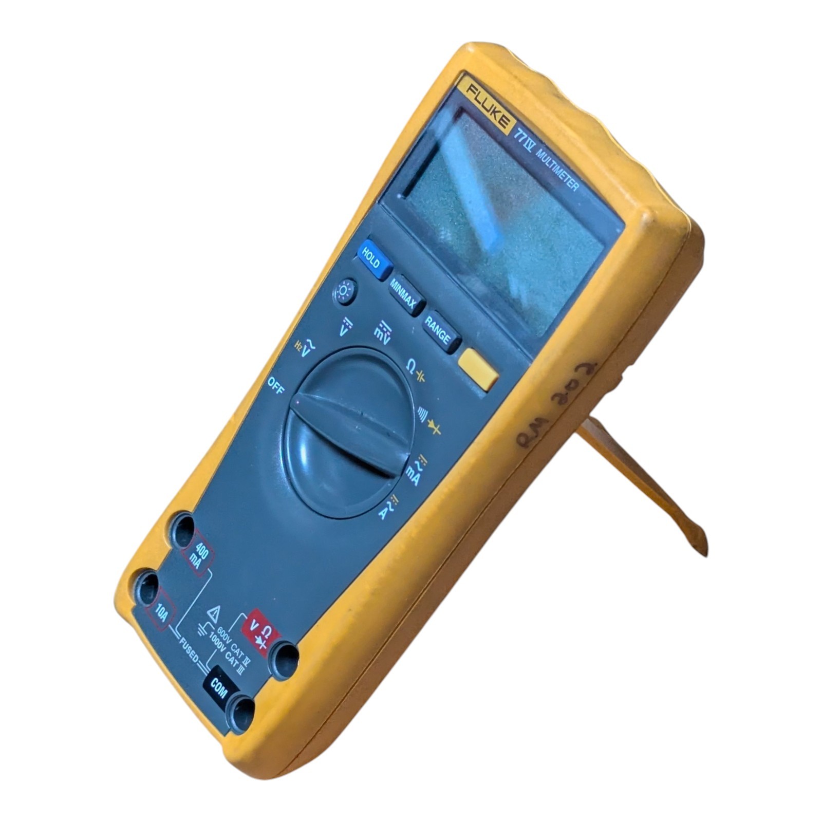 FLUKE 77-IV Multimeter W/ Leads + Magnetic Hanging Strap TPak Very Nice