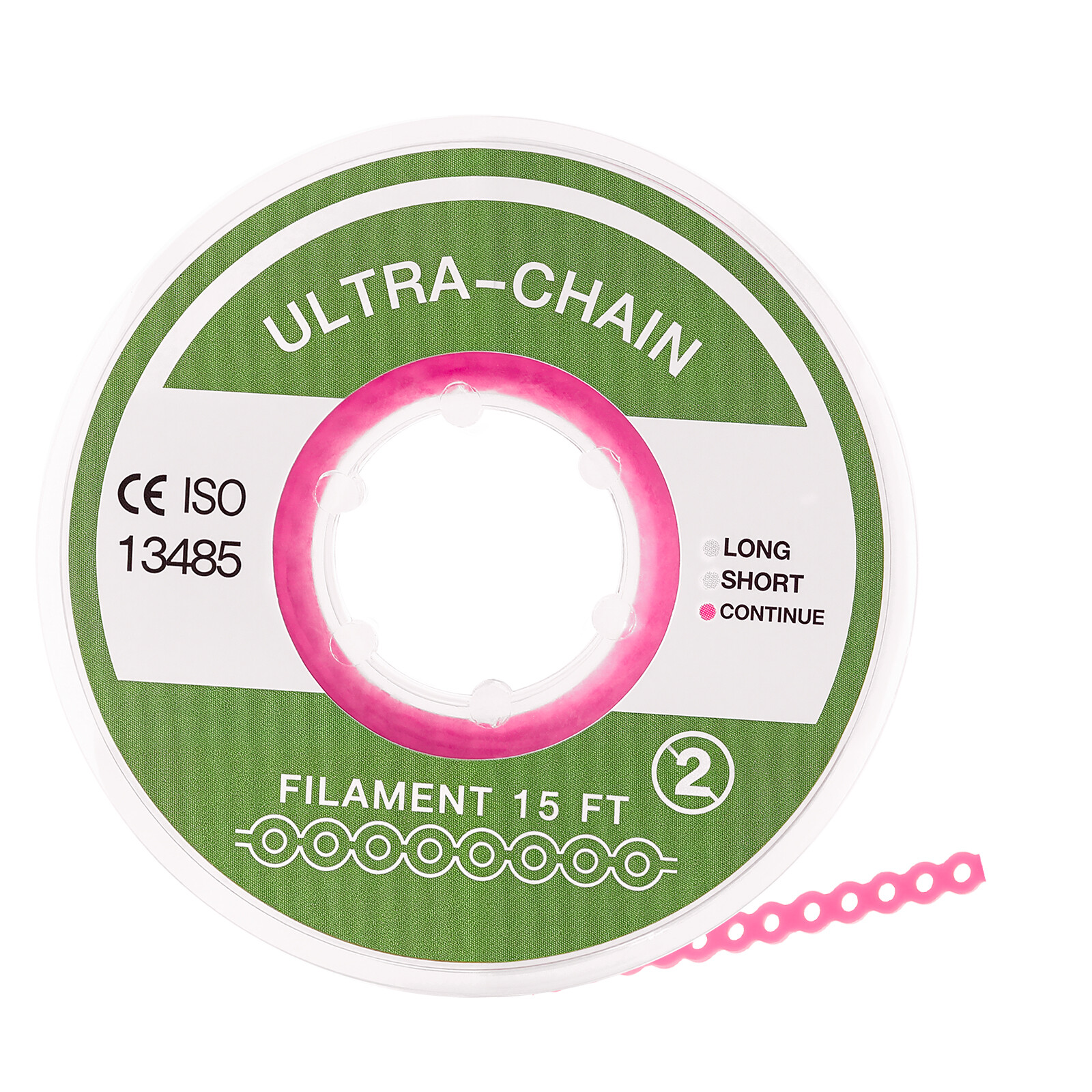 Dental Orthodontic Elastic Continue Power Chain 15ft/roll For Wire Brace
