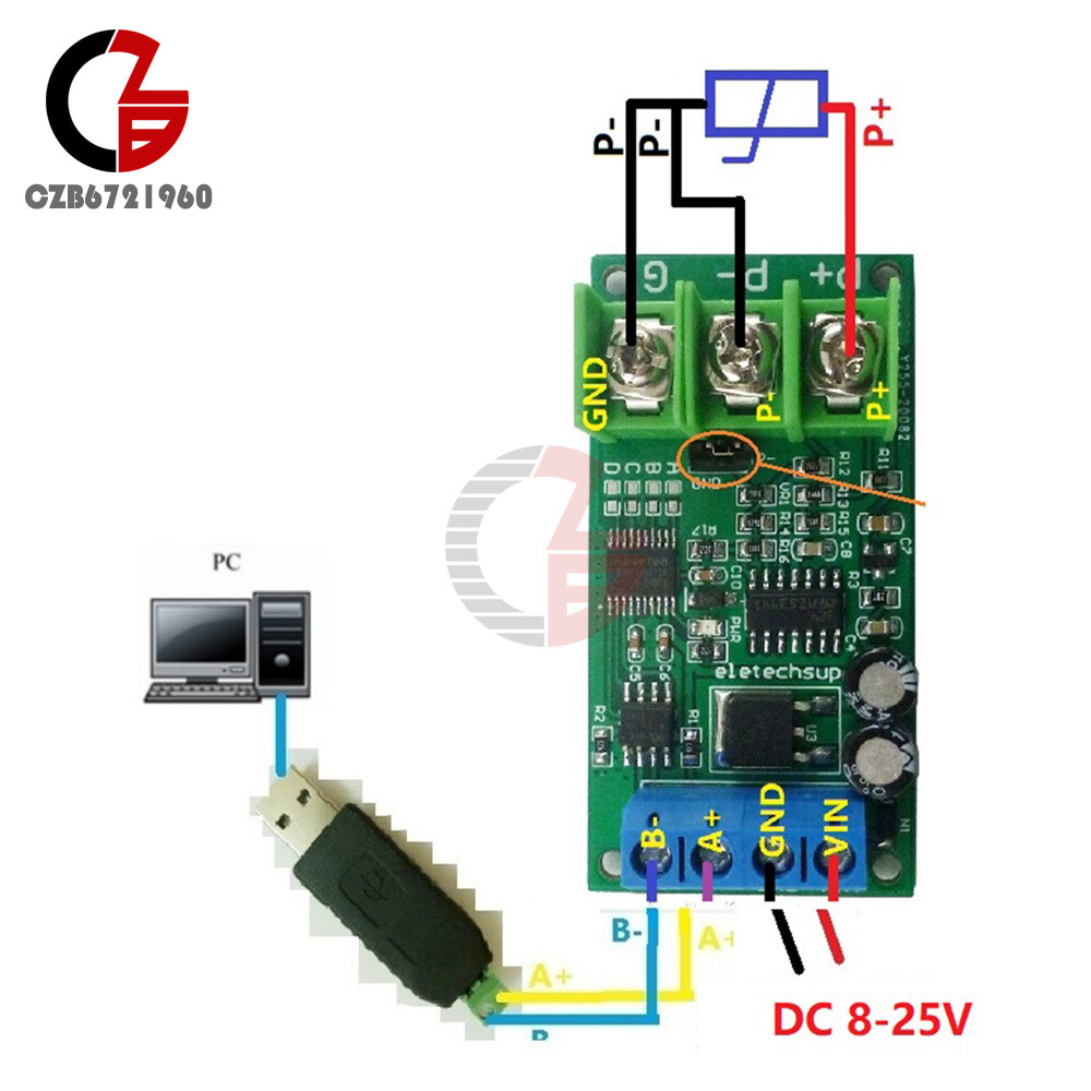 DC 8-25V PT100 RTD Converter RS485 Modbus Rtu Temperature Sensor Module