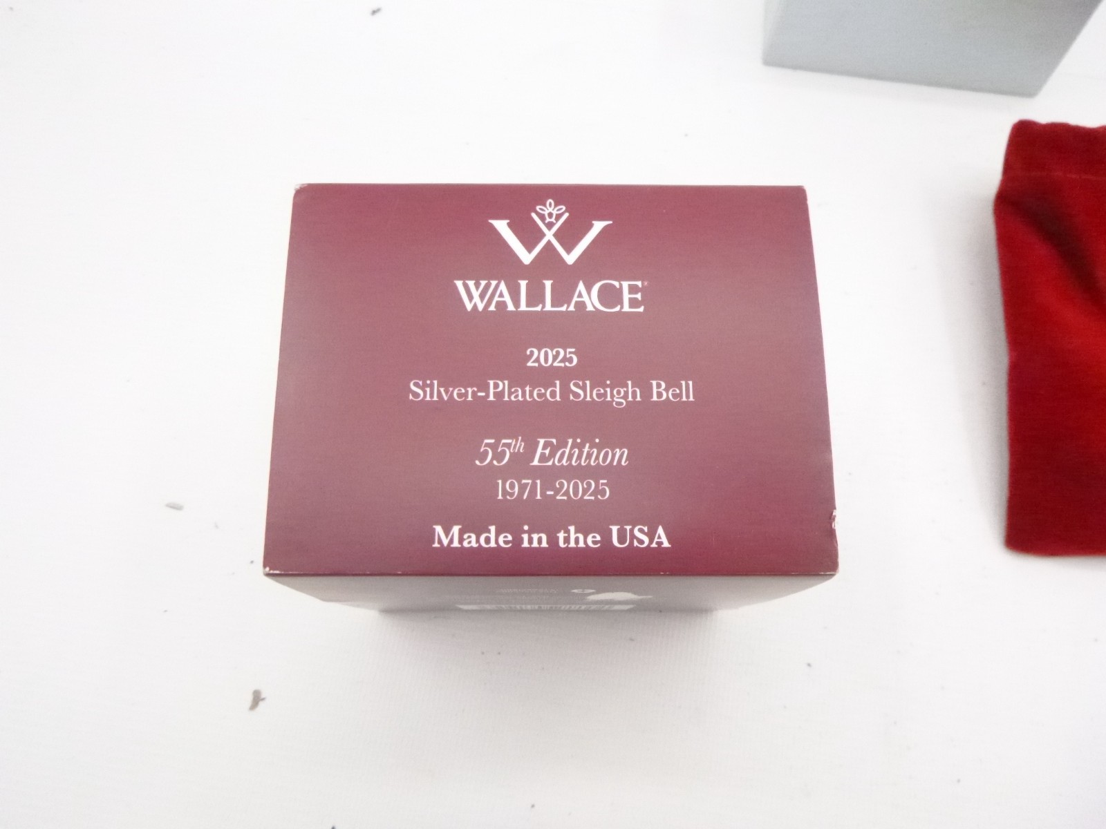 Wallace Silver Plated Sleigh Bell Ornament 55th Edition Holiday Decor 5323477