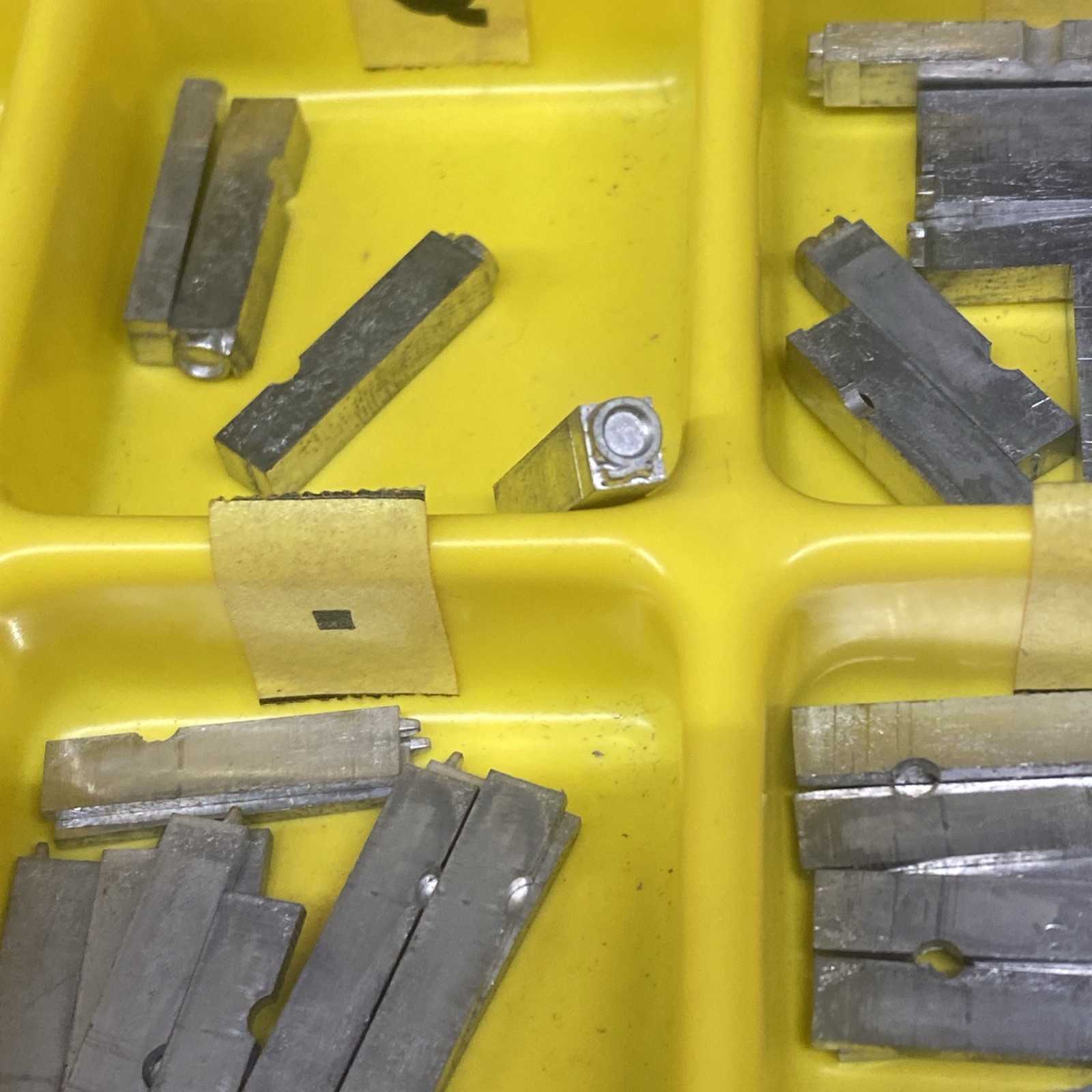 Warner Rubber Stamping Matrices 14PT Sty Up Large Lot CAPS 3.8 Lbs