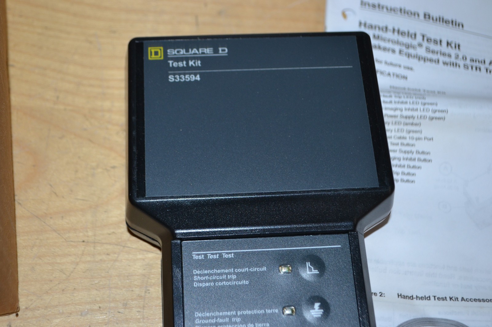 Square D Schneider Electric ~ S33594 Hand Held Breaker Test Kit, HHTK ~ Complete