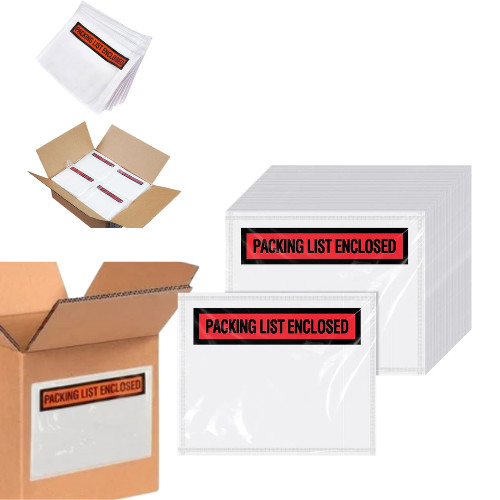 1000 Pieces 4.5″ x 5.5″ Packing List Enclosed Envelopes, Panel Face for Shipping