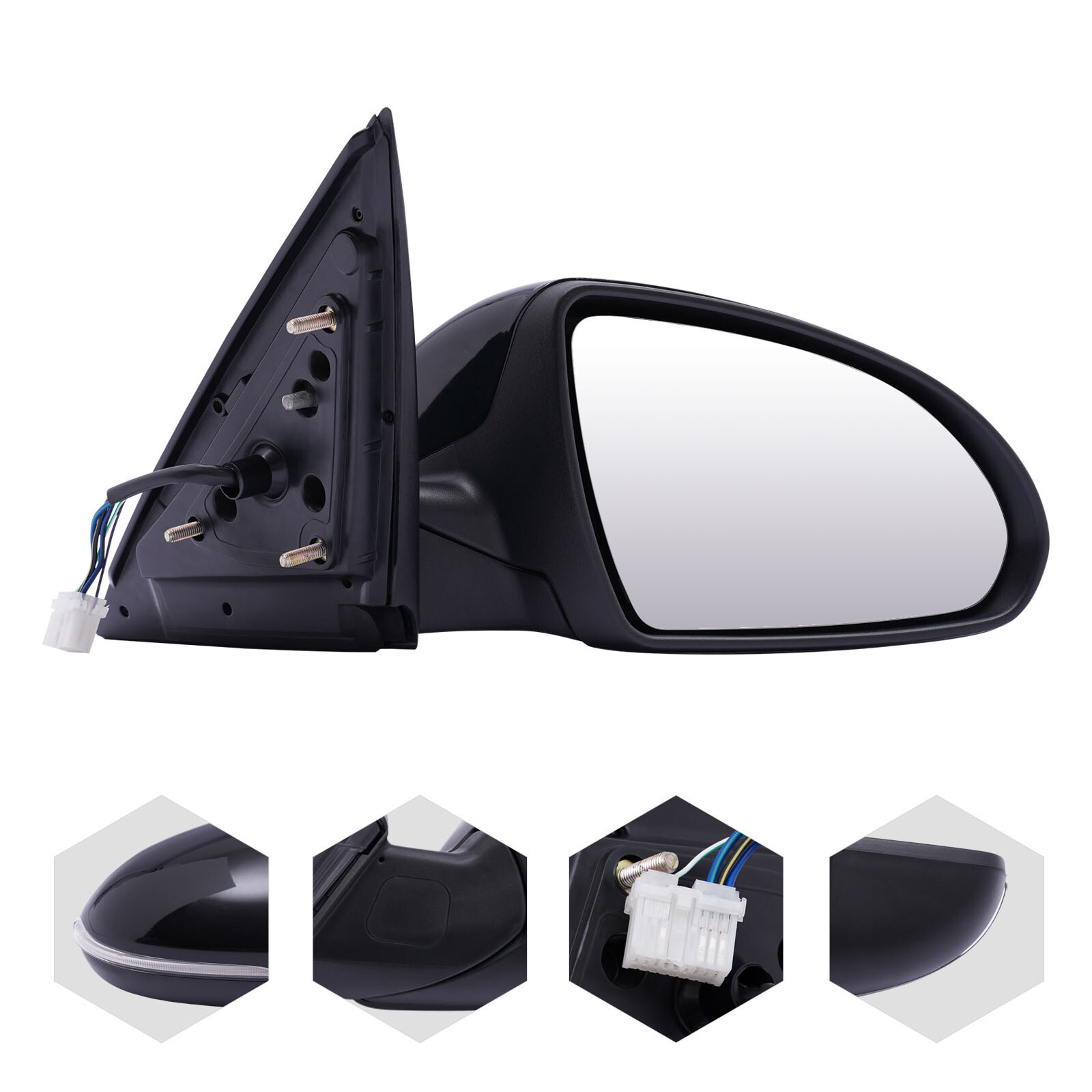Right Side Rearview Mirror Passenger Side Mirror For 2016-2018 Kia Optima