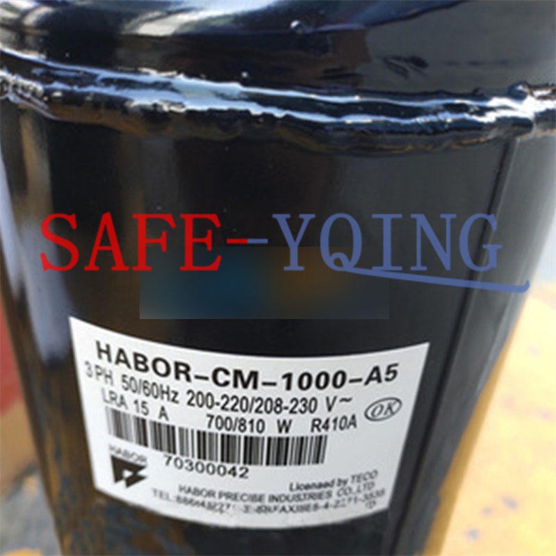 ONE HABOR-CM-1000-A5 Refrigeration compressor 3PH 50/60Hz 200-220/208-230V NEW
