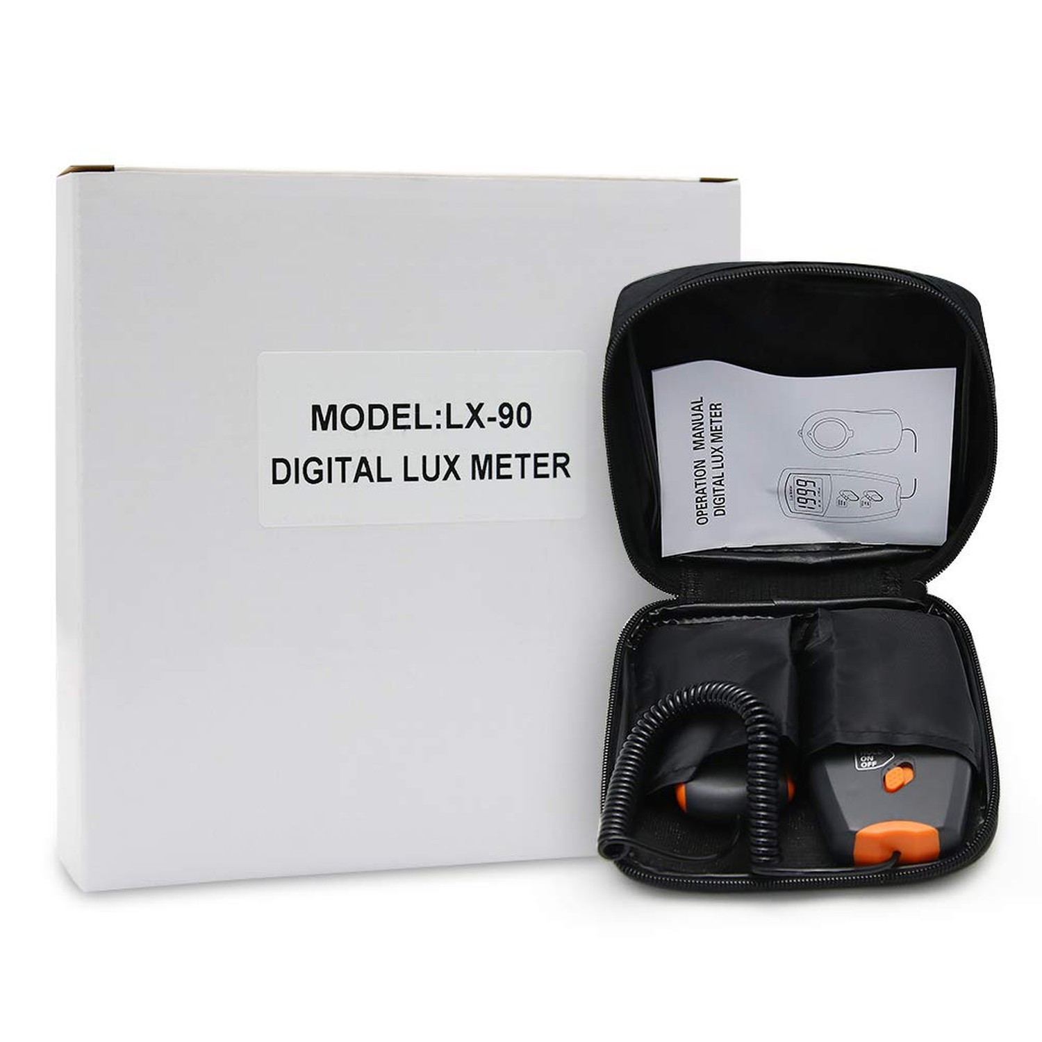 Digital LUX Meter Digital Indicator UV Meter Light Meter with LCD Display Lux…