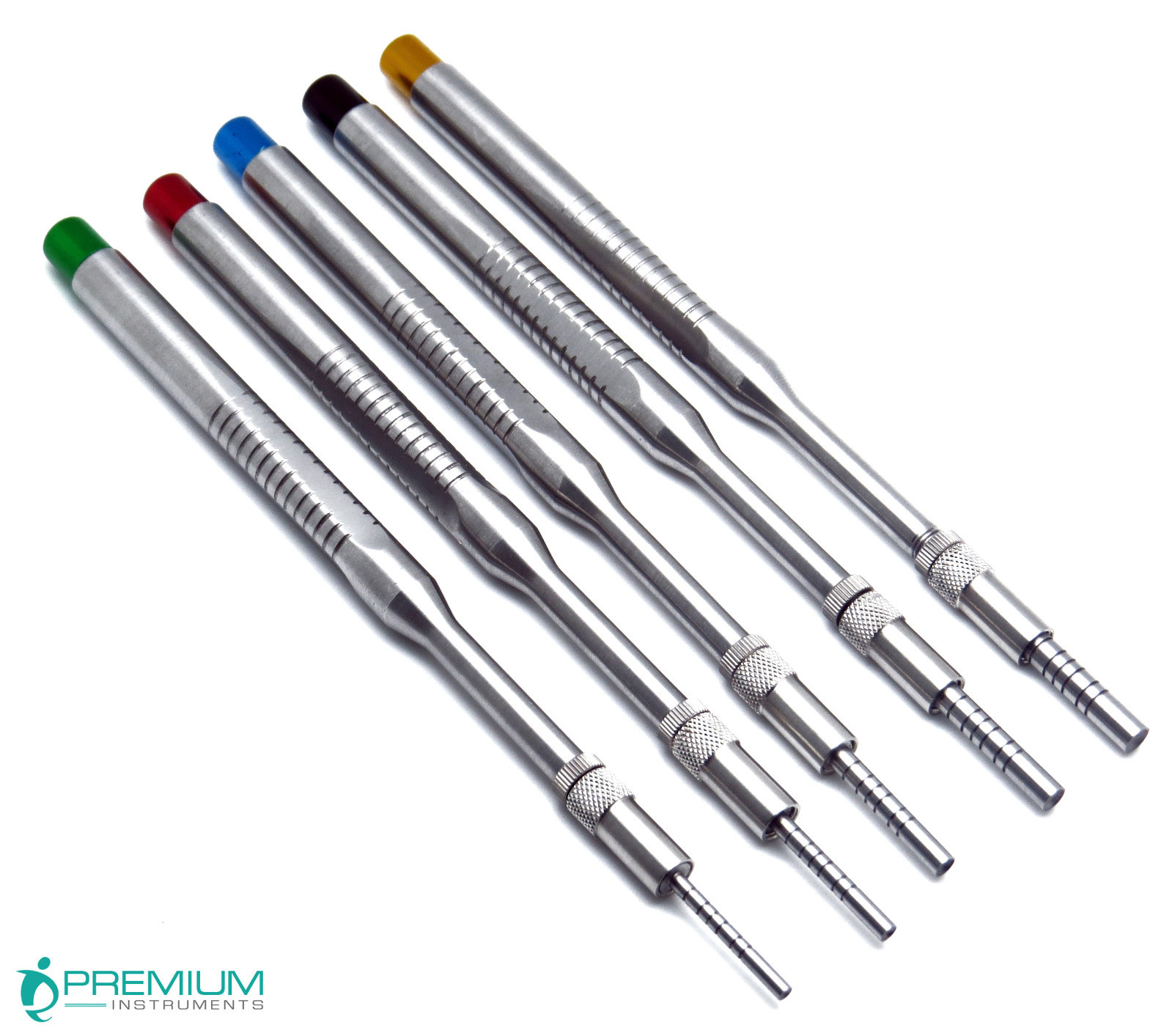 Dental Osteotomes Straight and Curved Tip Mead Mallet Spreading Tools Set